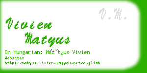 vivien matyus business card